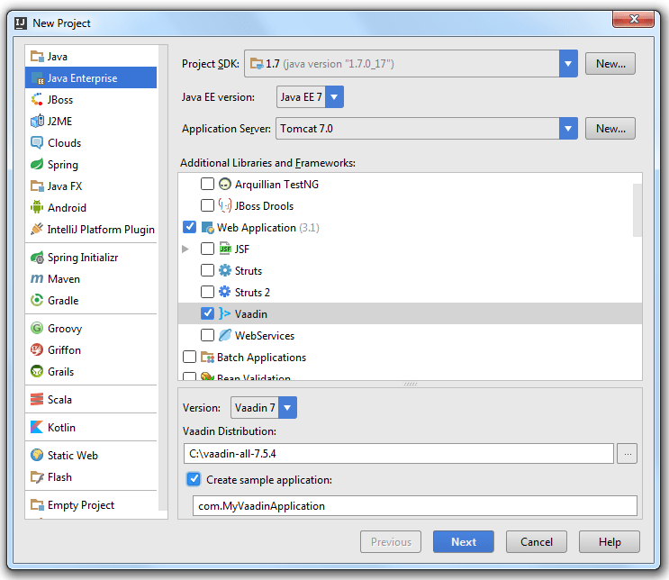 Java开发平台IntelliJ IDEA教程：Vaadin入门