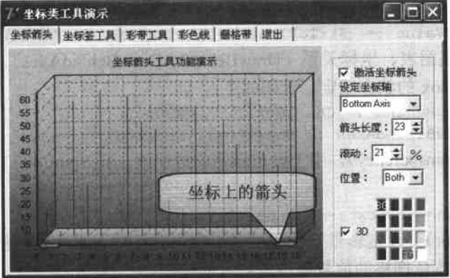 坐标箭头工具运行效果