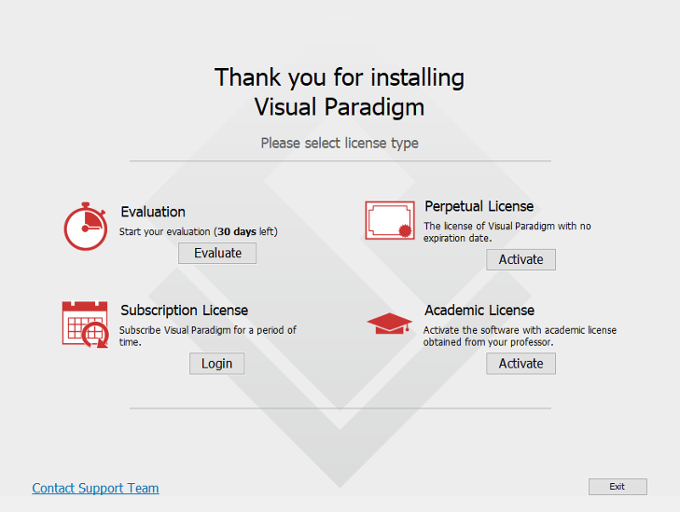 UML工具Visual Paradigm用户指南第2章：激活/停用Visual Paradigm