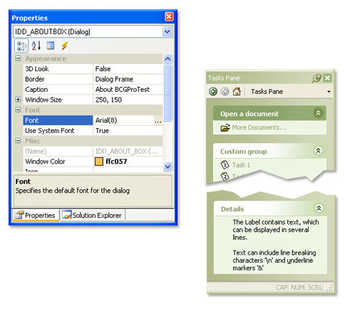 BCGControlBar功能特点详解 - 支持Win XP/ Vista/Win7主题