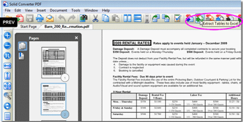 Solid,Converter,PDF,PDF格式,文档转换,Excel文档,PDF转换至Excel文档